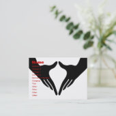 Yoga Yoni Mudra Visitekaartje (Staand voorkant)