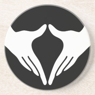 Yoga Yoni Mudra Zandsteen Onderzetter