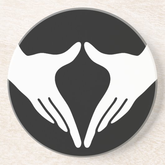 Yoga Yoni Mudra Zandsteen Onderzetter (Voorkant)