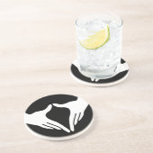 Yoga Yoni Mudra Zandsteen Onderzetter (Zijkant)