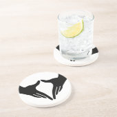 Yoga Yoni Mudra Zandsteen Onderzetter (Zijkant)