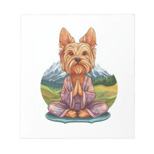 Yoga Yorkie � Grappige Mediterende Hond Notitieblok