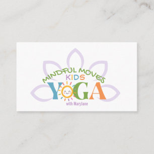 Yoga Zakelijke Kaart voor Kinderen Visitekaartje