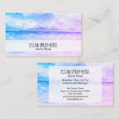 ** Yoga Zee Ocean Sunset Mindfulness Visitekaartje (Voorkant / Achterkant)