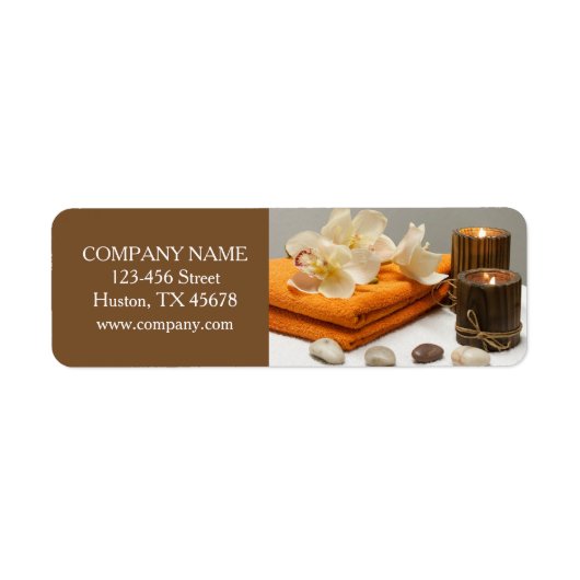 Yoga Zen Aromatherapie Skincare SPA Massagetherapi Etiket (Voorkant)