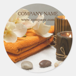 Yoga Zen Aromatherapie Skincare SPA Massagetherapi Ronde Sticker