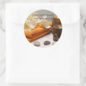 Yoga Zen Aromatherapie Skincare SPA Massagetherapi Ronde Sticker (Tas)