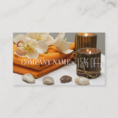 Yoga Zen Aromatherapie Skincare SPA Massagetherapi Visitekaartje (Voorkant)