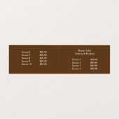 Yoga Zen Aromatherapie Skincare SPA Massagetherapi Visitekaartje (Binnenkant ongevouwen)