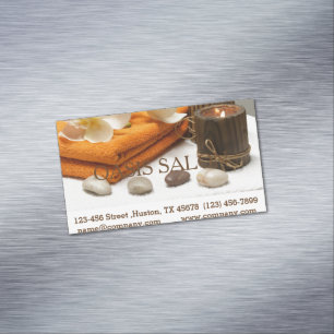 Yoga Zen Aromatherapie Skincare SPA Massagetherapi Visitekaartje Magneet