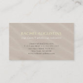 YOGA Zen Garden en het OM-symbool Pebble op de ran Visitekaartje (Achterkant)