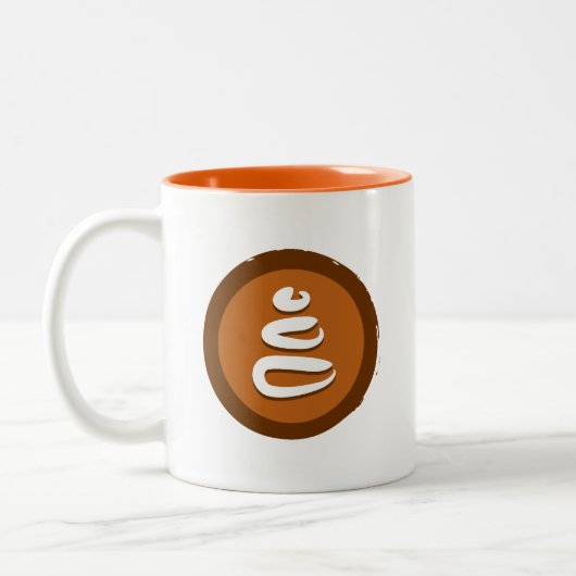 Yoga "Zen Stones"-Mok Tweekleurige Koffiemok (Links)