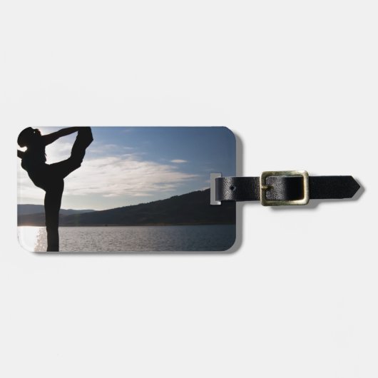 yoga , zen & vrede bagagelabel (Voorkant horizontaal)