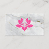 Yoga Zitpositie | Marmer Visitekaartje (Achterkant)