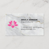 Yoga Zitpositie | Marmer Visitekaartje (Voorkant)