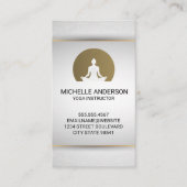 Yoga zittend logo visitekaartje (Voorkant)