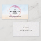 Yoga zittende houding | meditatie visitekaartje (Voorkant / Achterkant)