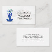 Yoga Zittende Pose Logo Visitekaartje (Voorkant / Achterkant)