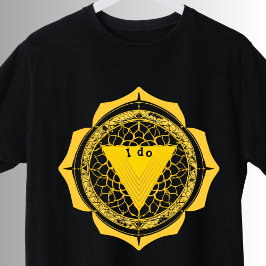 Yoga Zonneplexus Symbool Geel Manipura Chakra T-shirt
