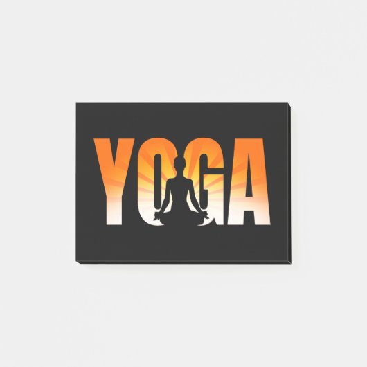 Yoga Zonneschijn Post-it® Notes (Voorkant)