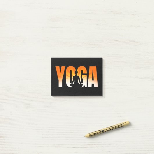 Yoga Zonneschijn Post-it® Notes (Op bureau)