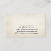 Yogaboom Maan en Zon - Waterverf Visitekaartje (Achterkant)