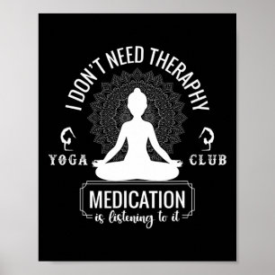 Yogacadeau voor leraar instructeur meditatie Cl Cl Poster