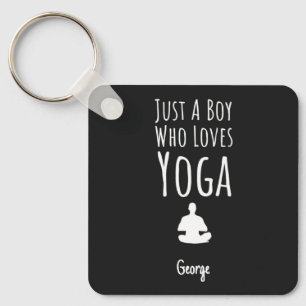 Yogacadeaus voor baby jongetjes kinderen yogiliefh sleutelhanger