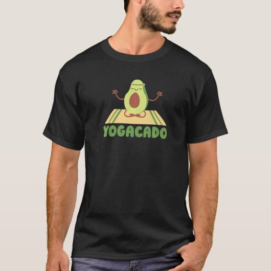 Yogacado Indian Meditation Spirituality Exercise T-shirt (Voorkant)