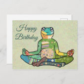 Yogafrosch Briefkaart (Voorkant / Achterkant)