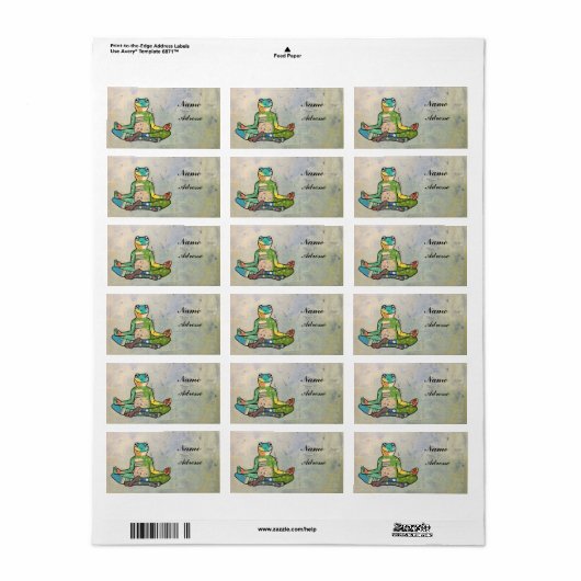 yogafrosch etiket (Full Sheet)