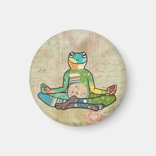 Yogafrosch Magneet (Voorkant)