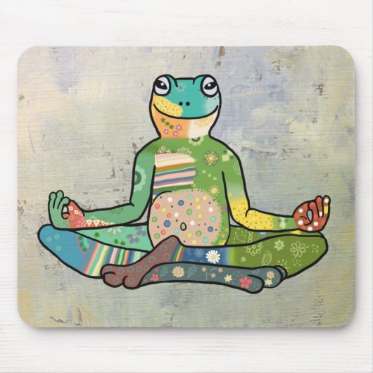 yogafrosch muismat (Voorkant)