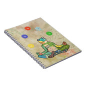 yogafrosch notitieboek (Rechterzijde)
