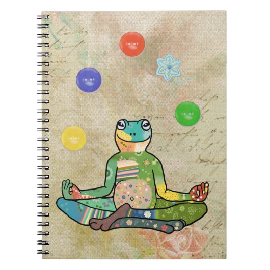 yogafrosch notitieboek (Voorkant)