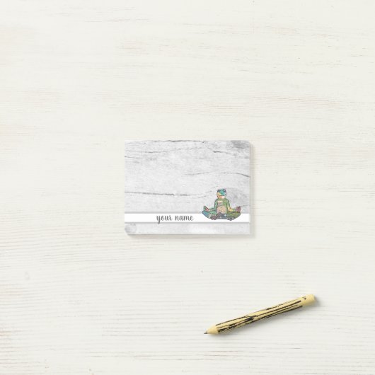 Yogafrosch Post-it® Notes (Op bureau)