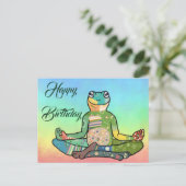 Yogafrosch Postkarte Briefkaart (Staand voorkant)
