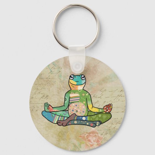 Yogafrosch Sleutelhanger (Voorkant)