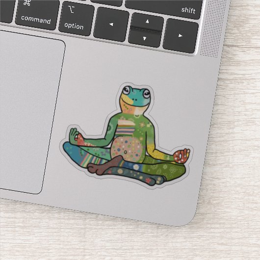 Yogafrosch Sticker (Detail)