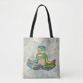 yogafrosch tote bag (Voorkant)