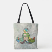 yogafrosch tote bag (Achterkant)