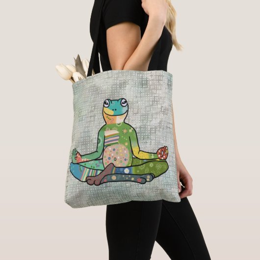 yogafrosch tote bag (Dichtbij)