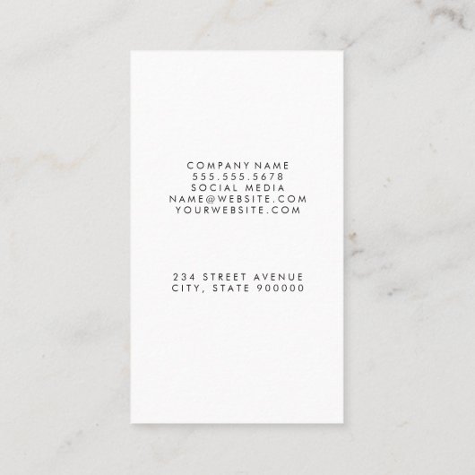 yogahouding | lotusbloem visitekaartje (Achterkant)