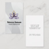 yogahouding | lotusbloem visitekaartje (Voorkant / Achterkant)