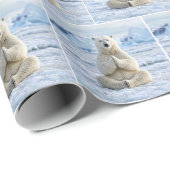 Yogahouding van ijsbeer cadeaupapier (Rol Hoek)