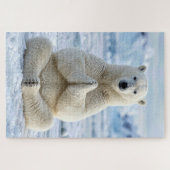 Yogahouding van ijsbeer legpuzzel (Horizontaal)