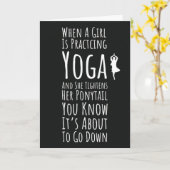 Yogakaarten voor vrouwen voor haar yogi kaart (Gele Bloem)
