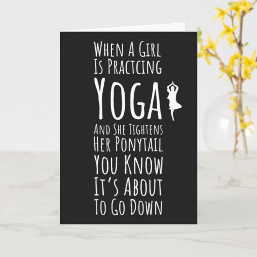 Yogakaarten voor vrouwen voor haar yogi kaart (Gele Bloem)