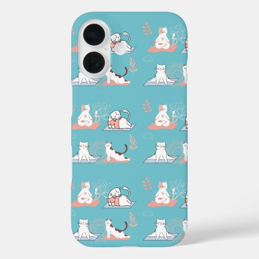 Yogakatjes lotus Case-Mate iPhone case (Achterkant)