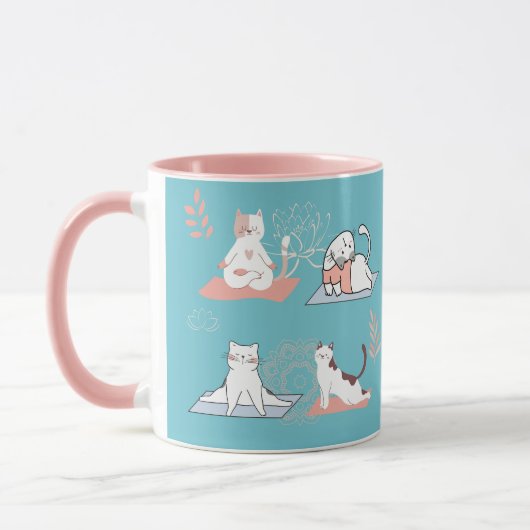 Yogakatjes lotus mok (Links)